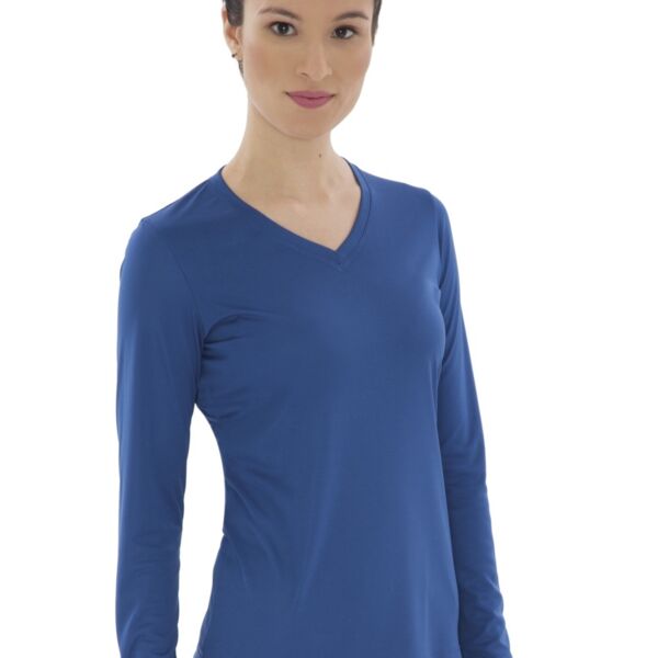 Pro Team Long Sleeve V-Neck Ladies' Tee Thumbnail