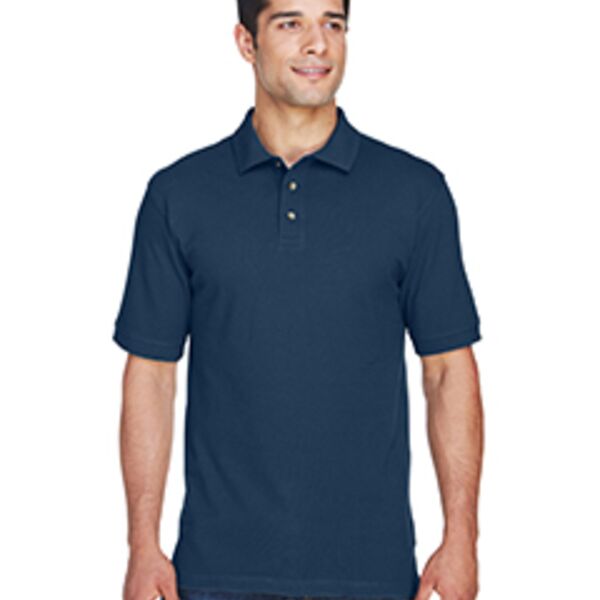 Harriton Men's 6 oz. Ringspun Cotton Piqué Short-Sleeve Polo - M200 Thumbnail